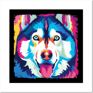 Siberian Husky Pop Art - Dog Lover Gifts Posters and Art